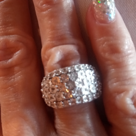 HSN Jewelry - DIAMOND GENUINE REAL DIAMOND'S RING  NWT